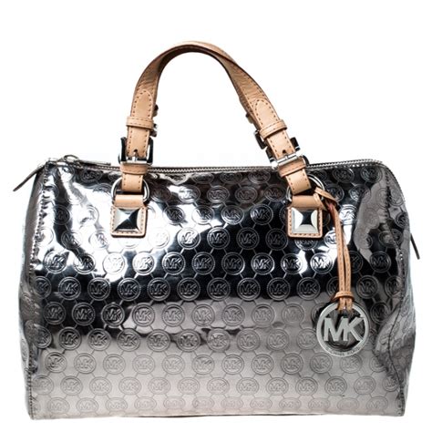 michael kors collier silber|Michael Kors designer silver handbags.